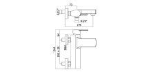 Radiátorové šroubení přímé 1/2" Danfoss