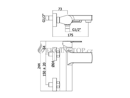 Radiátorové šroubení přímé 1/2" Danfoss